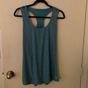 LIKE NEW Marika Racerback Tank with Sheer Detail